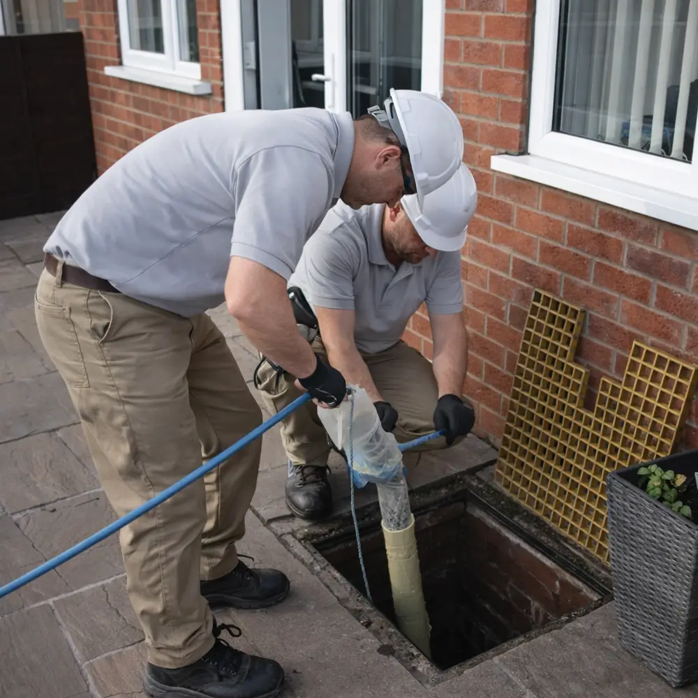 Blocked drain repair service in Addlestone